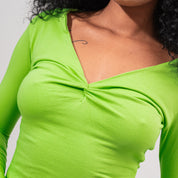 BLUSA AJUSTADA CORTA MANGA LARGA DARLIN