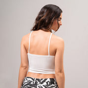 BLUSA AMPLIA CORTA TIRAS UNICA