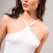 BLUSA AMPLIA CORTA TIRAS UNICA