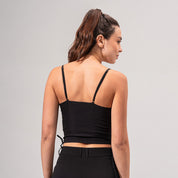 BLUSA AJUSTADA CORTA TIRAS BRUL