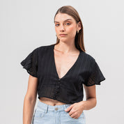 BLUSA AJUSTADA CORTA MANGA CORTA MAITEPE