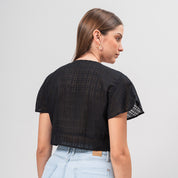 BLUSA AJUSTADA CORTA MANGA CORTA MAITEPE