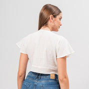 BLUSA AJUSTADA CORTA MANGA CORTA TUDE