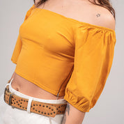 BLUSA AJUSTADA CORTA MANGA CORTA KASA