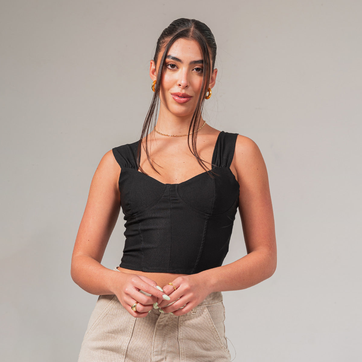 BLUSA AJUSTADA CORTA TIRAS NMAX