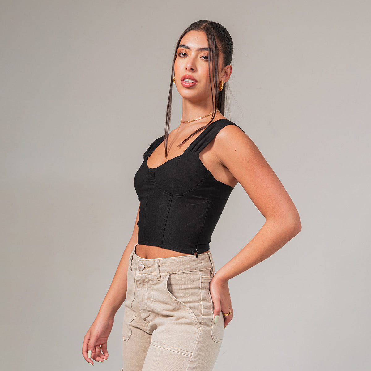 BLUSA AJUSTADA CORTA TIRAS NMAX