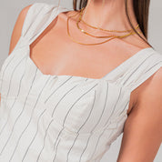 BLUSA AJUSTADA CORTA TIRAS ALGUITO