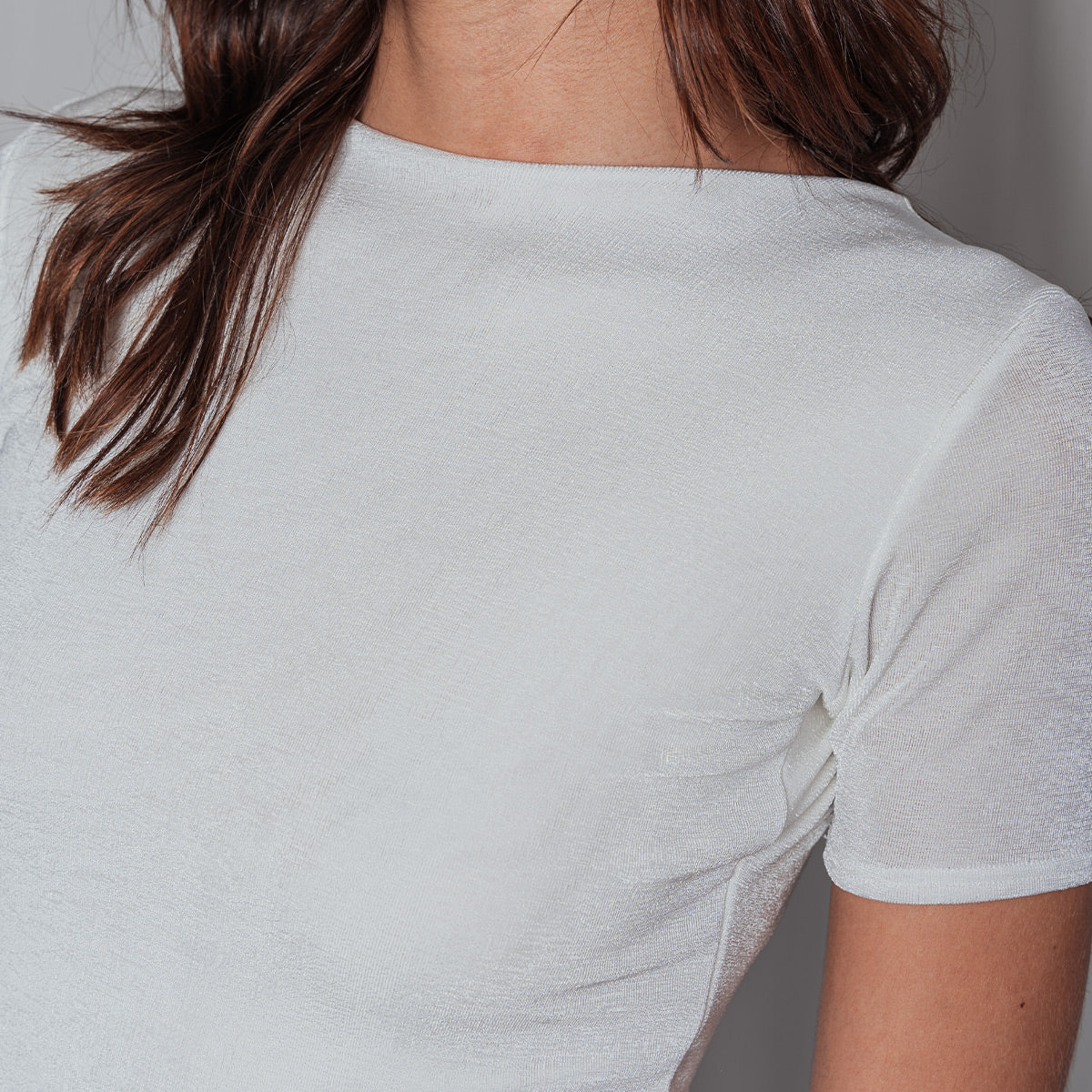 BLUSA AJUSTADA CORTA MANGA CORTA ARKA