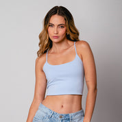 BLUSA AJUSTADA CORTA TIRAS TADAU