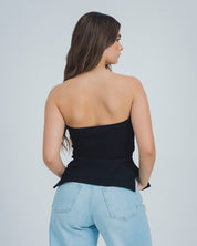 BLUSA AJUSTADA LARGA STRAPLESS MIRTI