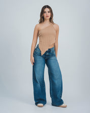 BLUSA AJUSTADA LARGA MANGA SISA ARICA