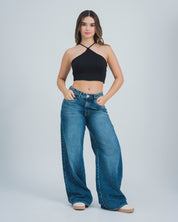 BLUSA AJUSTADA CORTA TIRAS DRERA