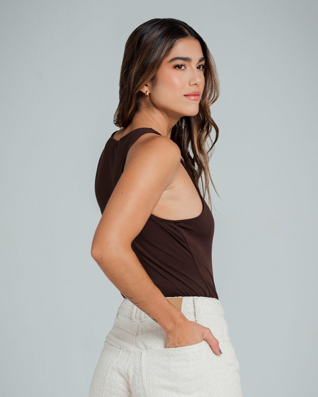 BODY TIRO BAJO MANGA SISA MACHIATO