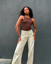 BODY TIRO BAJO MANGA SISA MACHIATO