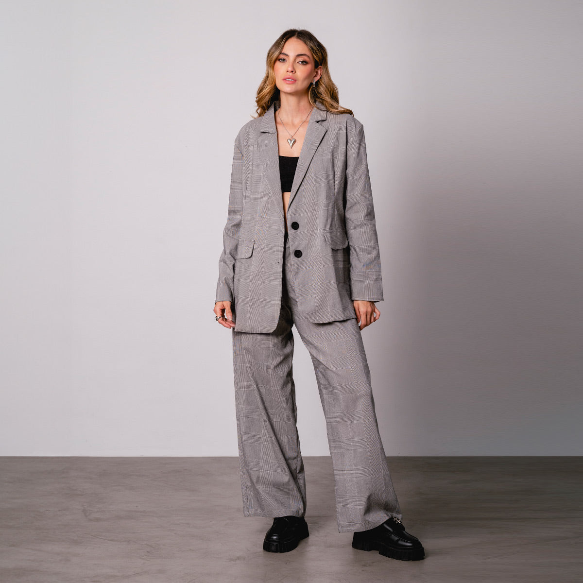CHAQUETA BLAZER CUADRIS