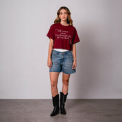 CAMISETA AMPLIA CORTA MANGA CORTA AMARE