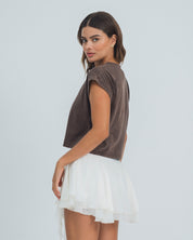 CAMISETA AMPLIA LARGA MANGA CORTA LATIN