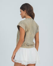 CAMISETA BOXY MANGA CORTA BRES