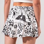 FALDA LINEA A CORTA TALLE ALTO ORI