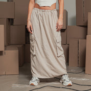 FALDA LARGA PARACHUTE TALLE MEDIO NOVE