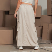 FALDA LARGA PARACHUTE TALLE MEDIO NOVE