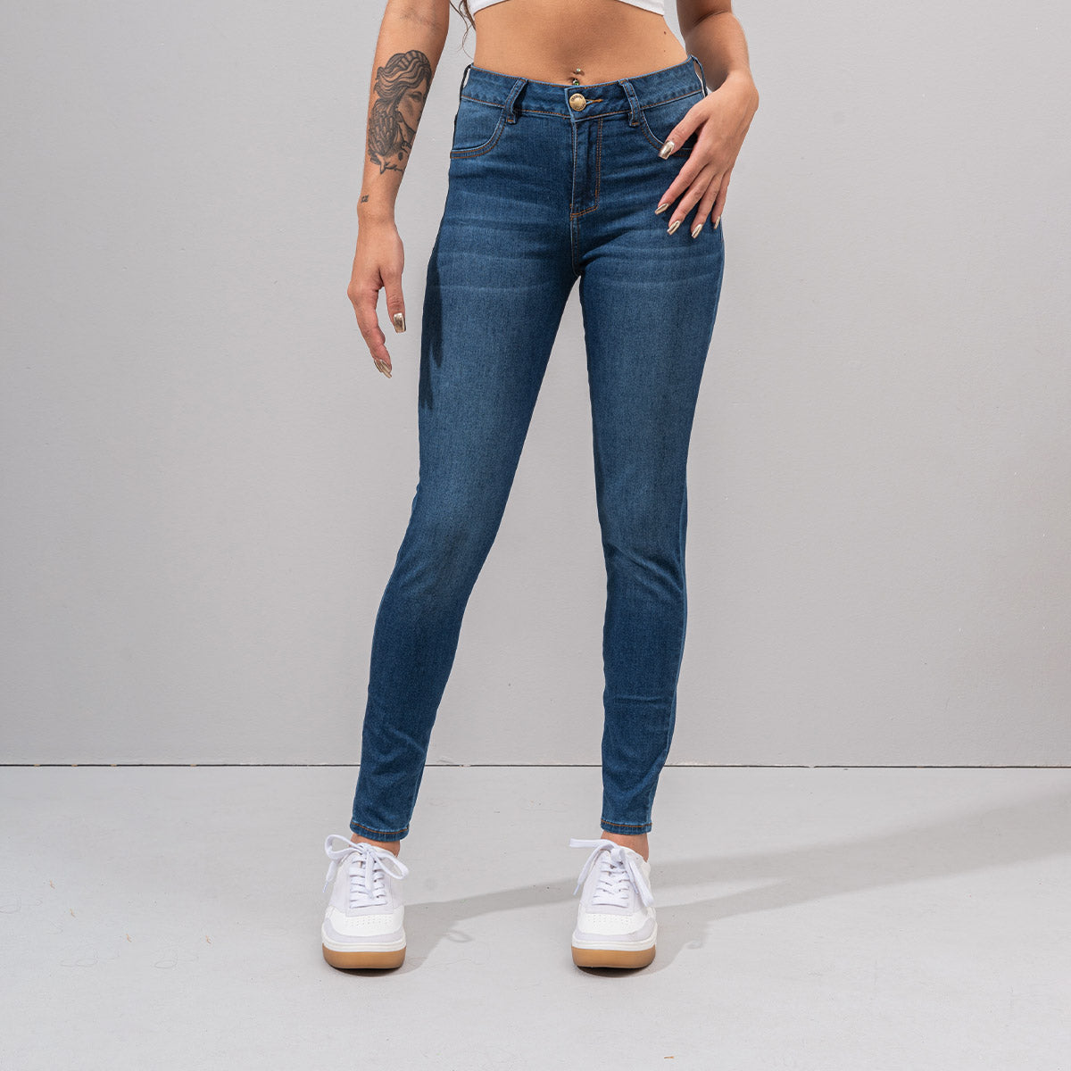JEAN SKINNY TALLE MEDIO PIZZA