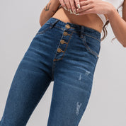 JEAN SKINNY TALLE ALTO CABRO