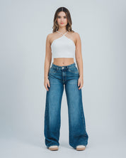 JEAN WIDE LEG TALLE ALTO KALOR