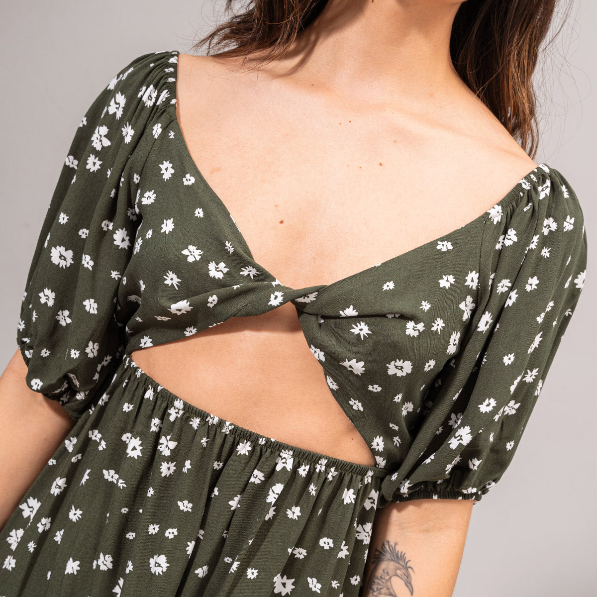 VESTIDO AMPLIO CORTO MANGA CORTA ALREA