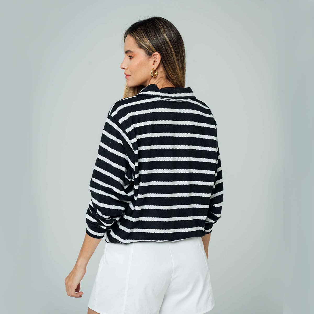 SUETER POLO LARGO YELA