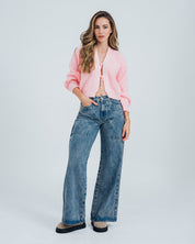 SUETER TEJIDO MANGA LARGA ROSE