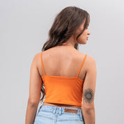 BLUSA AJUSTADA CORTA TIRAS SAMJO
