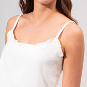 BLUSA SEMI AMPLIA TIRAS TRANQUI