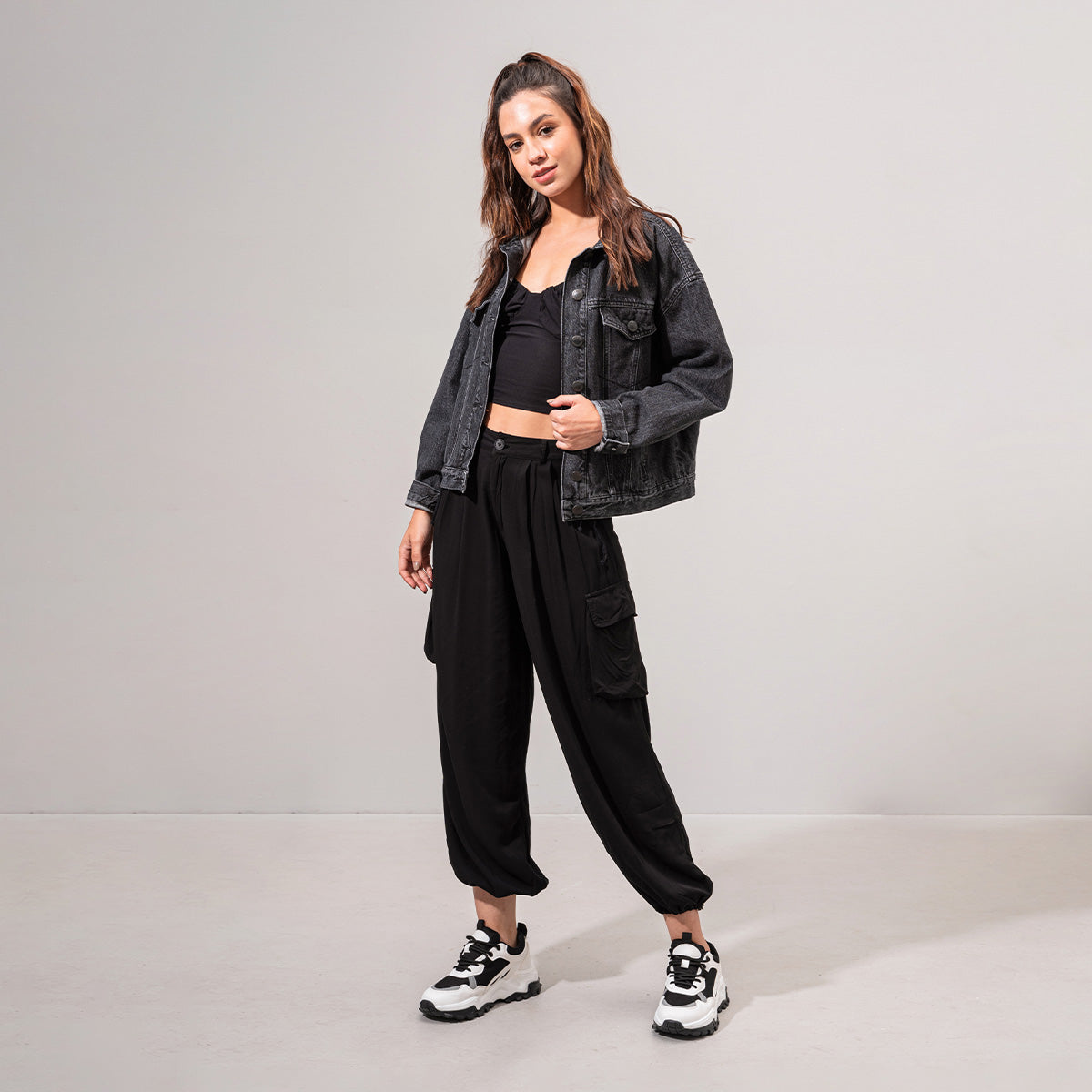 BLUSA AJUSTADA CORTA TIRAS BRUL