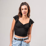 BLUSA AJUSTADA CORTA MANGA CORTA GRAM