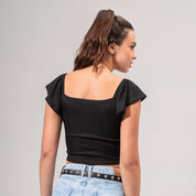 BLUSA AJUSTADA CORTA MANGA CORTA GRAM