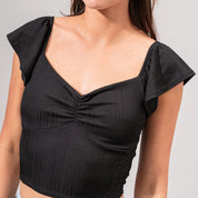 BLUSA AJUSTADA CORTA MANGA CORTA GRAM