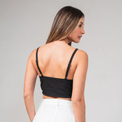 BLUSA AJUSTADA LARGA TIRAS MECHE