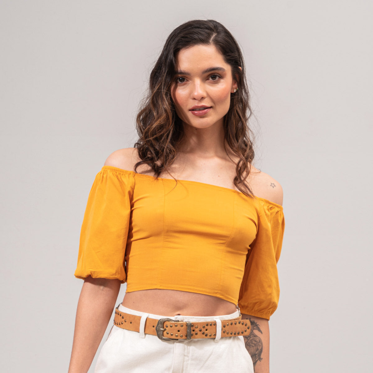 BLUSA AJUSTADA CORTA MANGA CORTA KASA