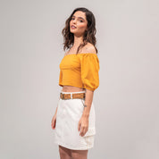 BLUSA AJUSTADA CORTA MANGA CORTA KASA