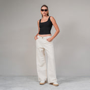 BLUSA AJUSTADA CORTA TIRAS RAJE