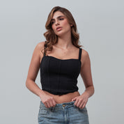 BLUSA AJUSTADA CORTA MANGA SISA LOTEX