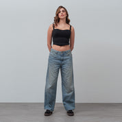 BLUSA AJUSTADA CORTA MANGA SISA LOTEX