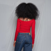 BLUSA AJUSTADA LARGA MANGA LARGA OCHOCI