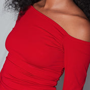 BLUSA AJUSTADA LARGA MANGA LARGA OCHOCI