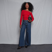 BLUSA AJUSTADA LARGA MANGA LARGA OCHOCI