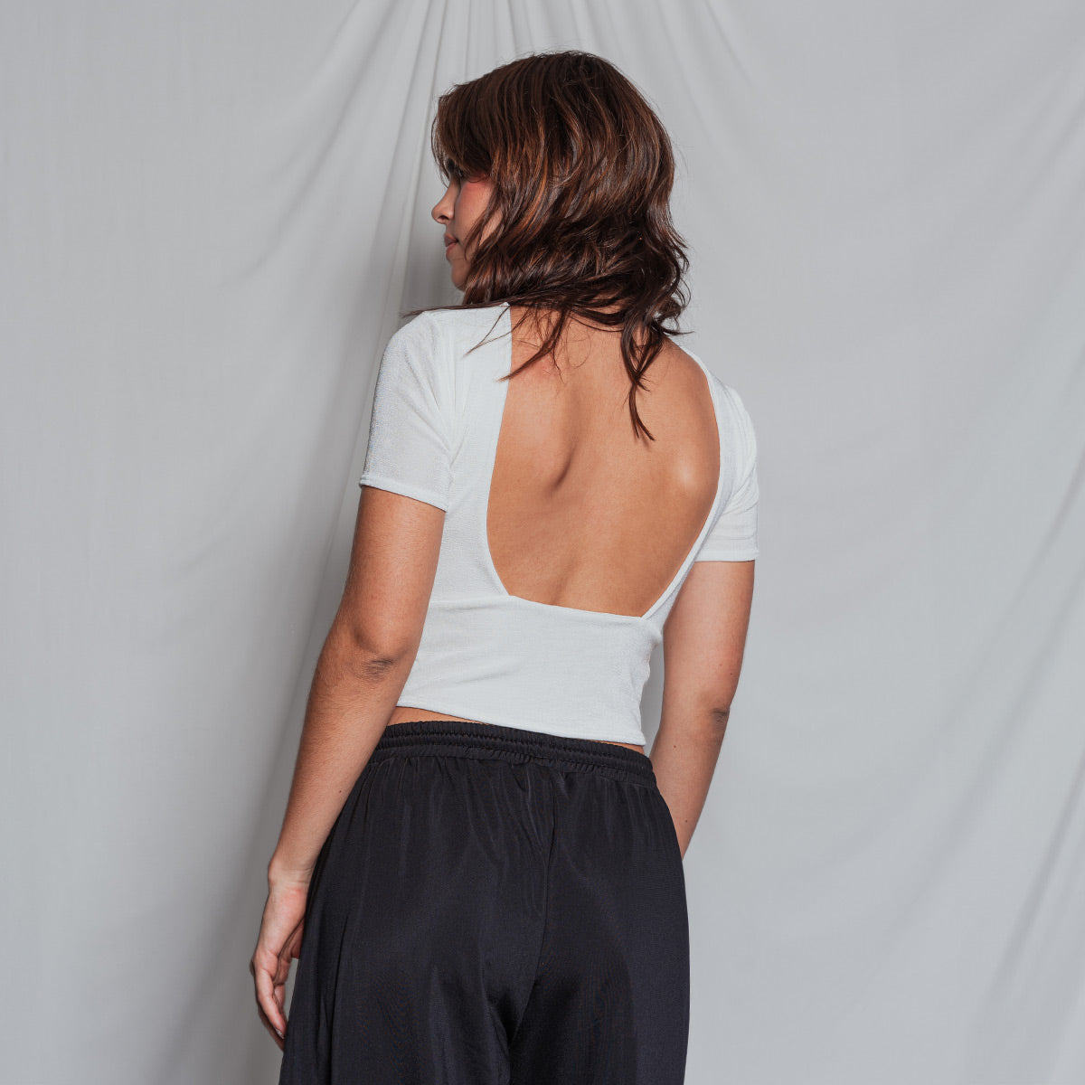 BLUSA AJUSTADA CORTA MANGA CORTA ARKA