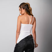 BLUSA AJUSTADA LARGA TIRAS TADA