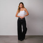 BLUSA AJUSTADA LARGA TIRAS AGUSTI