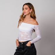 BLUSA AJUSTADA LARGA MANGA LARGA CALME